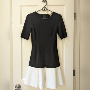 Banana Republic black and white dress, business or dressy, size 0